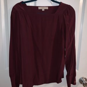 Burgundy Blouse